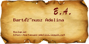 Bartánusz Adelina névjegykártya